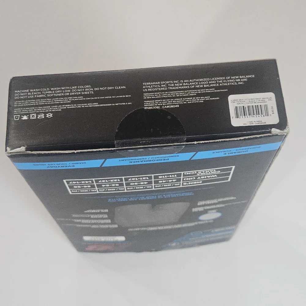 New Balance Mens Underwear 3 Pack 4XL Athletic Mes Boxer Briefs‎ Perfomance Wear